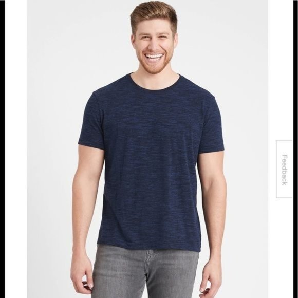 Banana Republic Men’s Large Soft Wash Gray Crewneck T-shirt